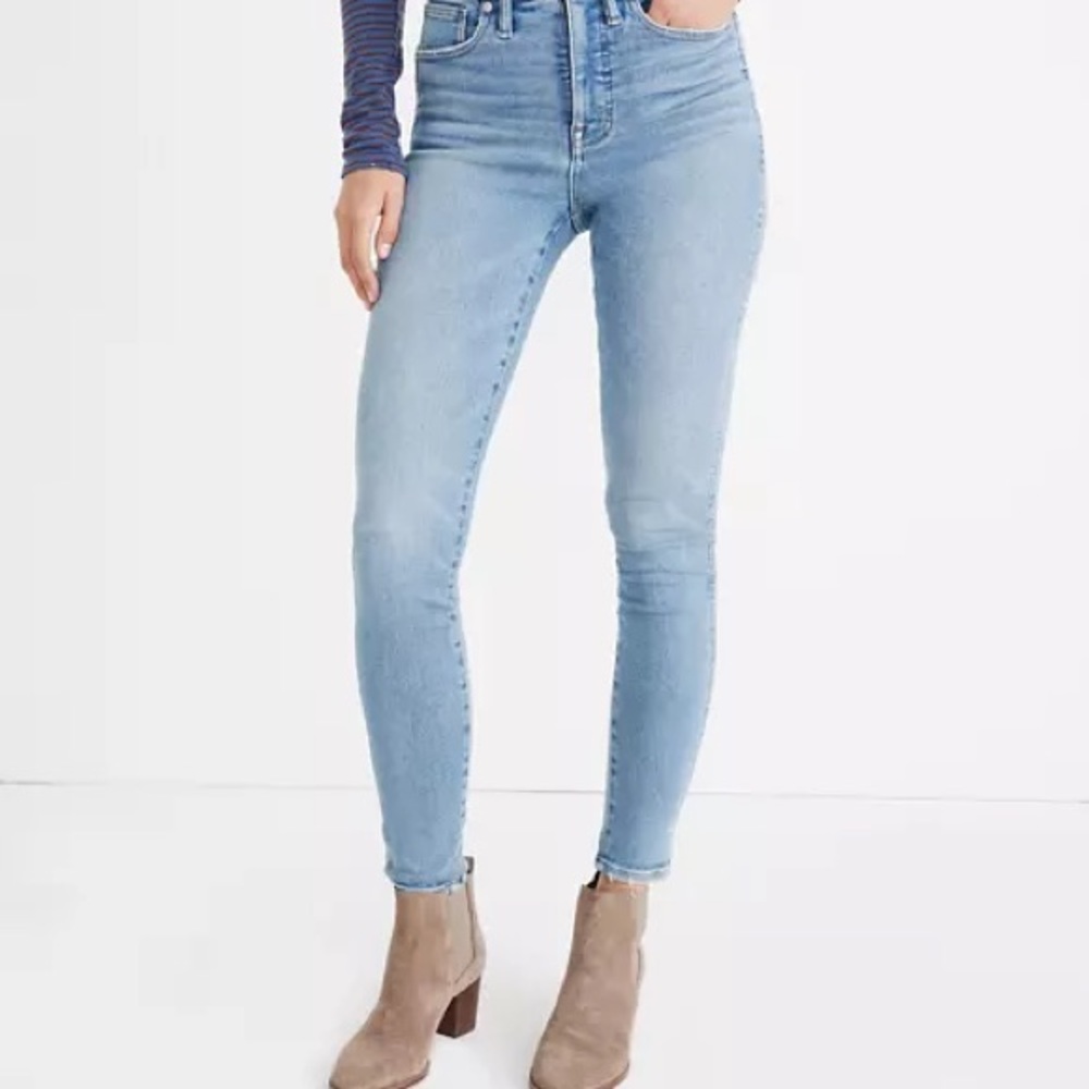 Madewell 10” High-Rise Skinny Jeans in Hamden Wash
